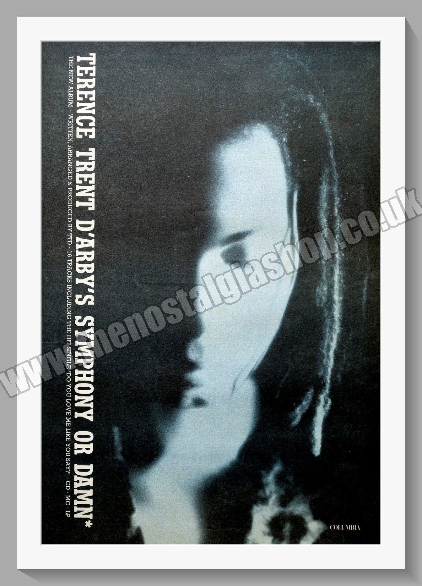 Terence Trent D'arby. Symphony Or Damn.  Original Advert 1993 (ref AD14513)