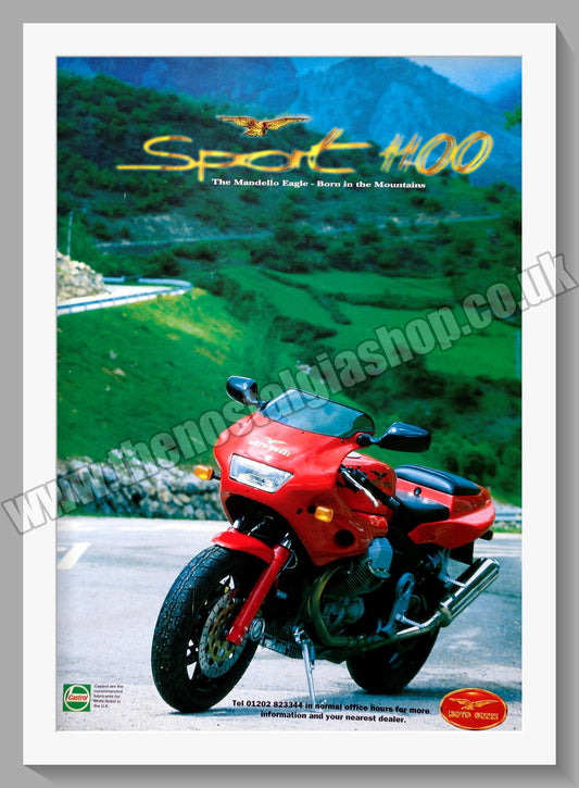 Moto Guzzi Sport 1100 Motorcycle. Original Advert 1995 (ref AD56674)