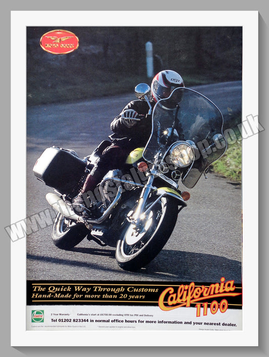 Moto Guzzi California 1100 Motorcycle. Original Advert 1995 (ref AD56681)