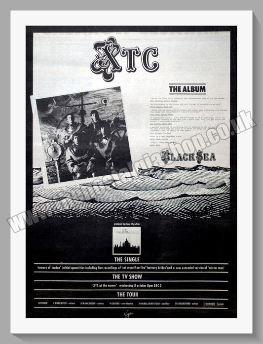 XTC Black Sea. Vintage Advert 1980 (ref AD14583)