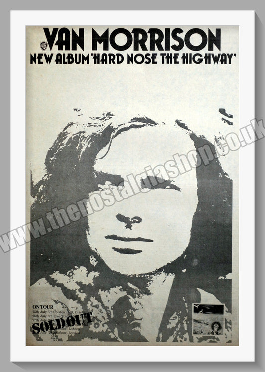 Van Morrison. Hard Nose The Highway. Original Advert 1973 (ref AD14532)