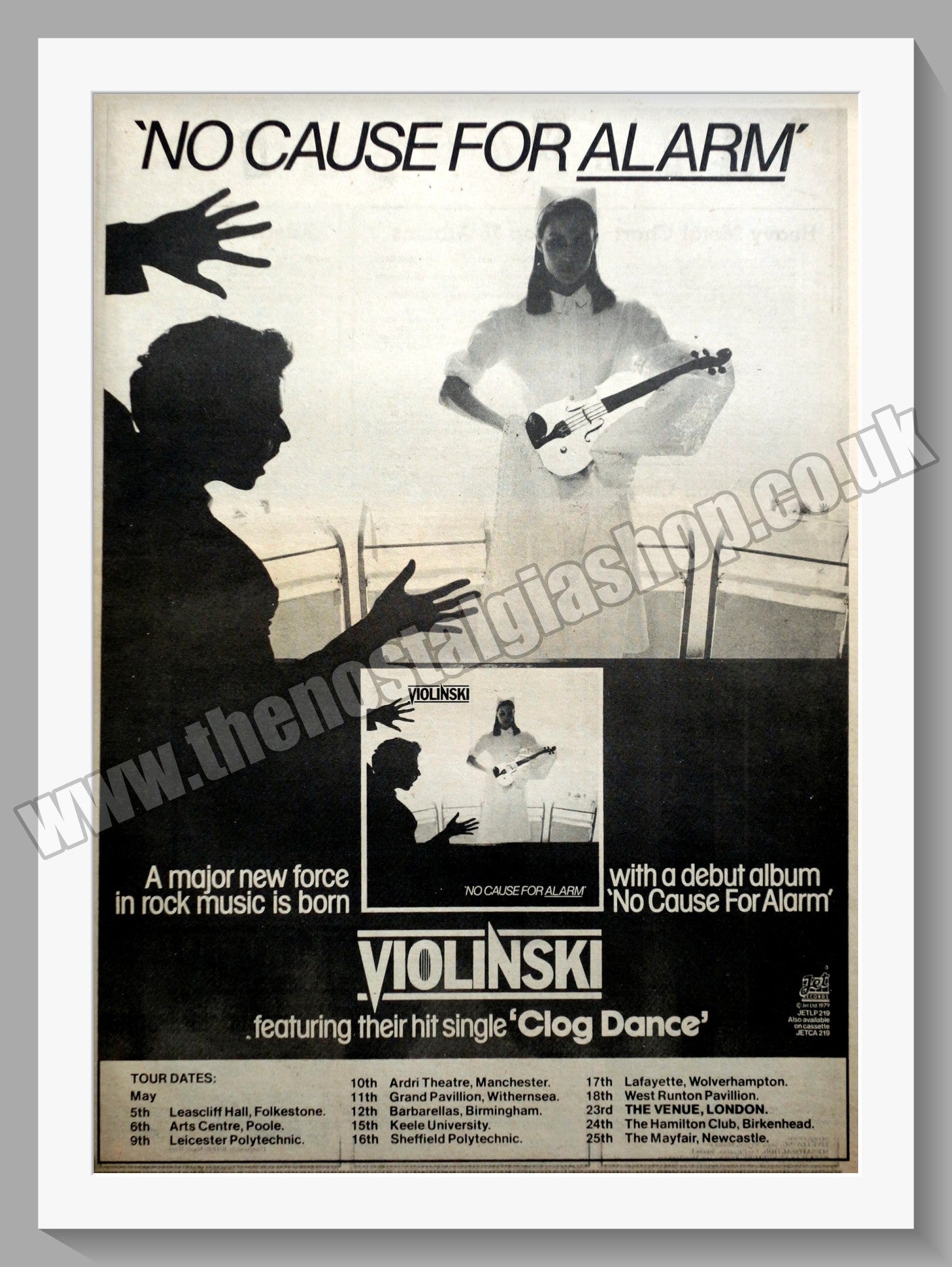 Violinski. No Cause For Alarm. Original Advert 1979 (ref AD14543)