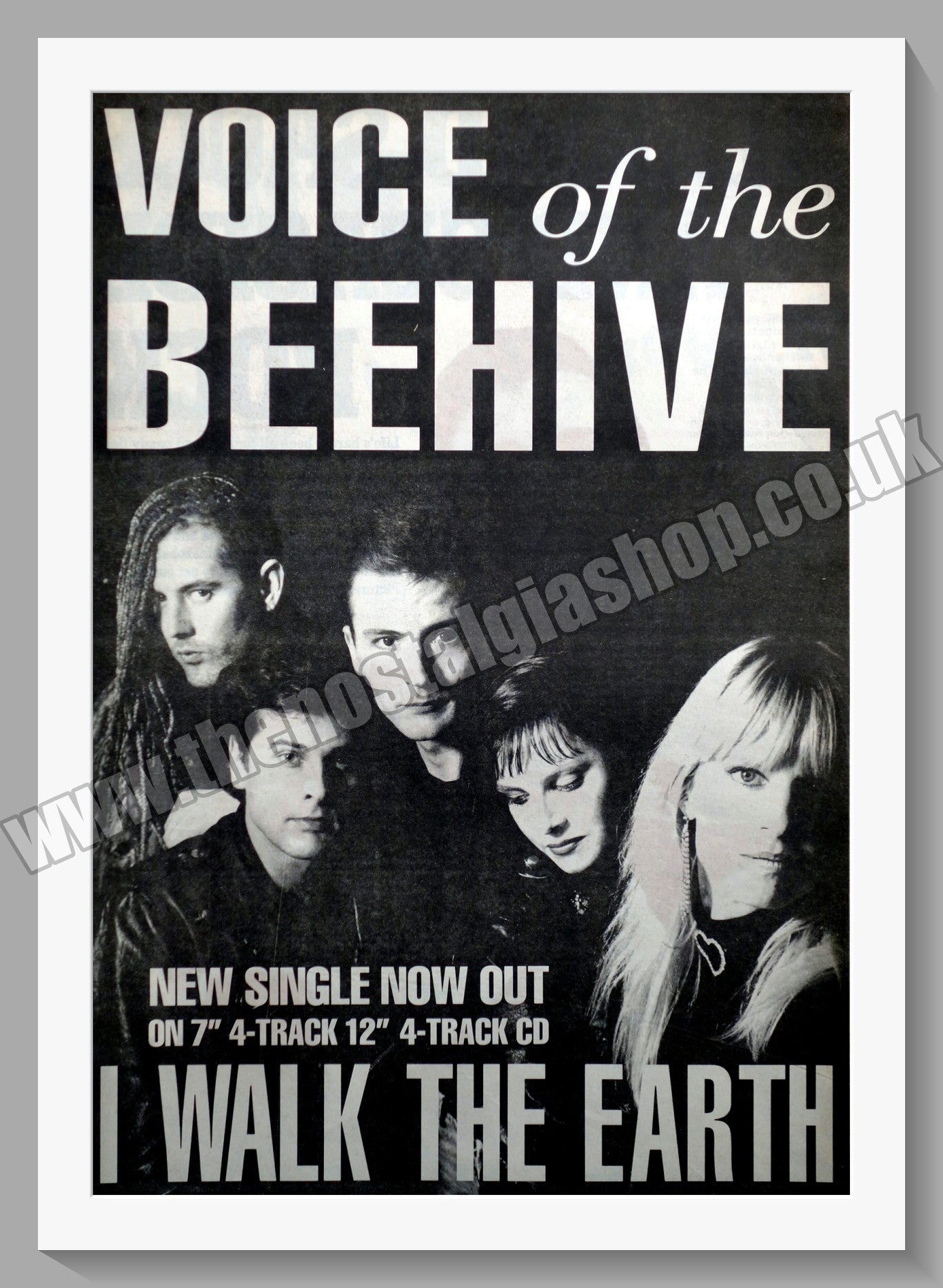 Voice of The Beehive. I Walk The Earth. Original Advert 1988 (ref AD14545)