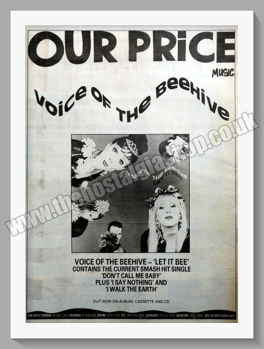 Voice of The Beehive. Let It Be. Original Advert 1988 (ref AD14546)