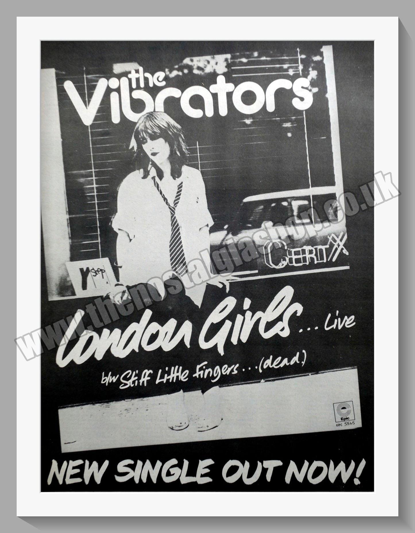 Vibrators (The) London Girls. Original Advert 1977 (ref AD14549)