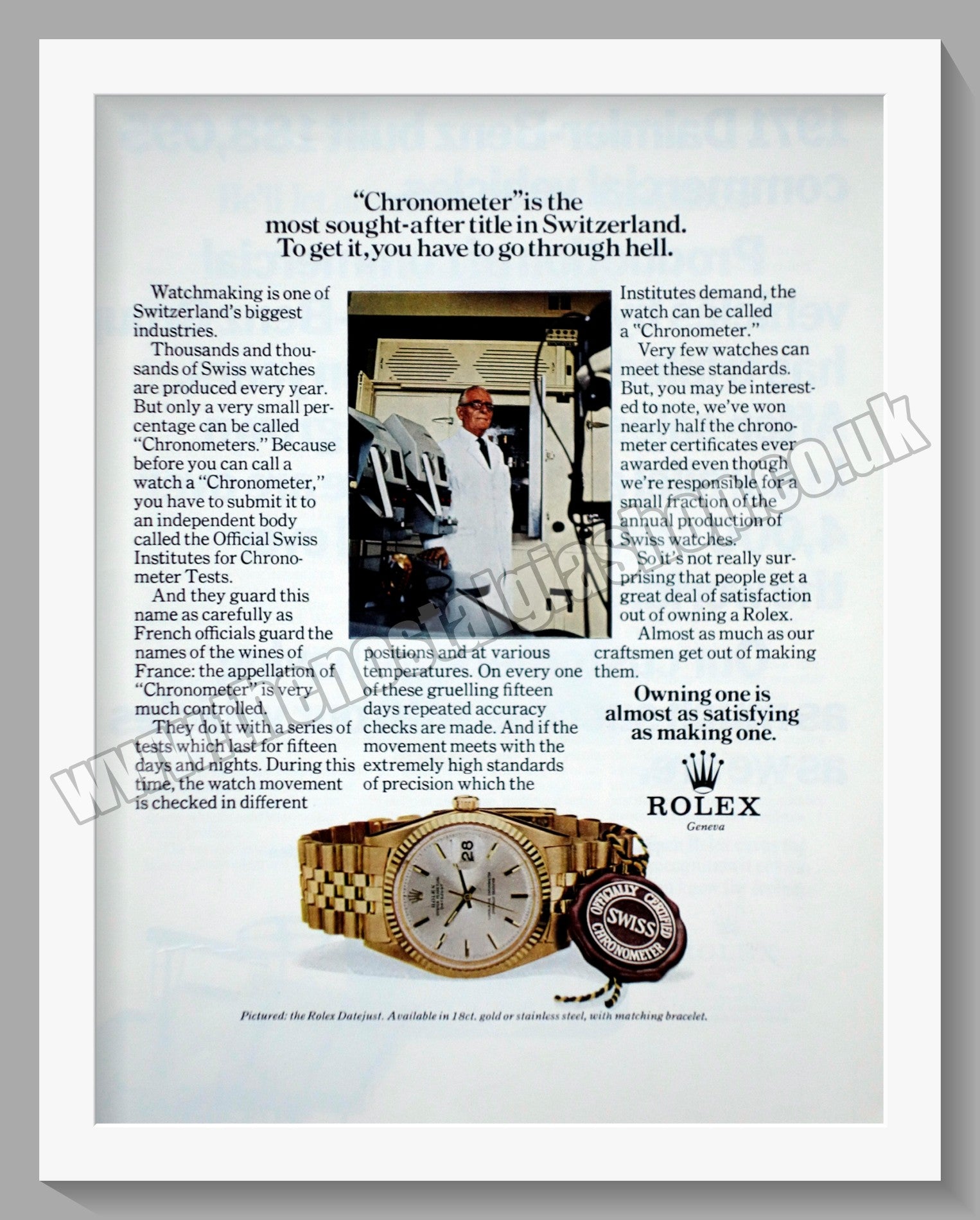 Rolex adverts online