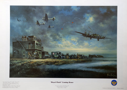 Royal Flush, Coming Home. Large Un-Mounted Aircraft print.