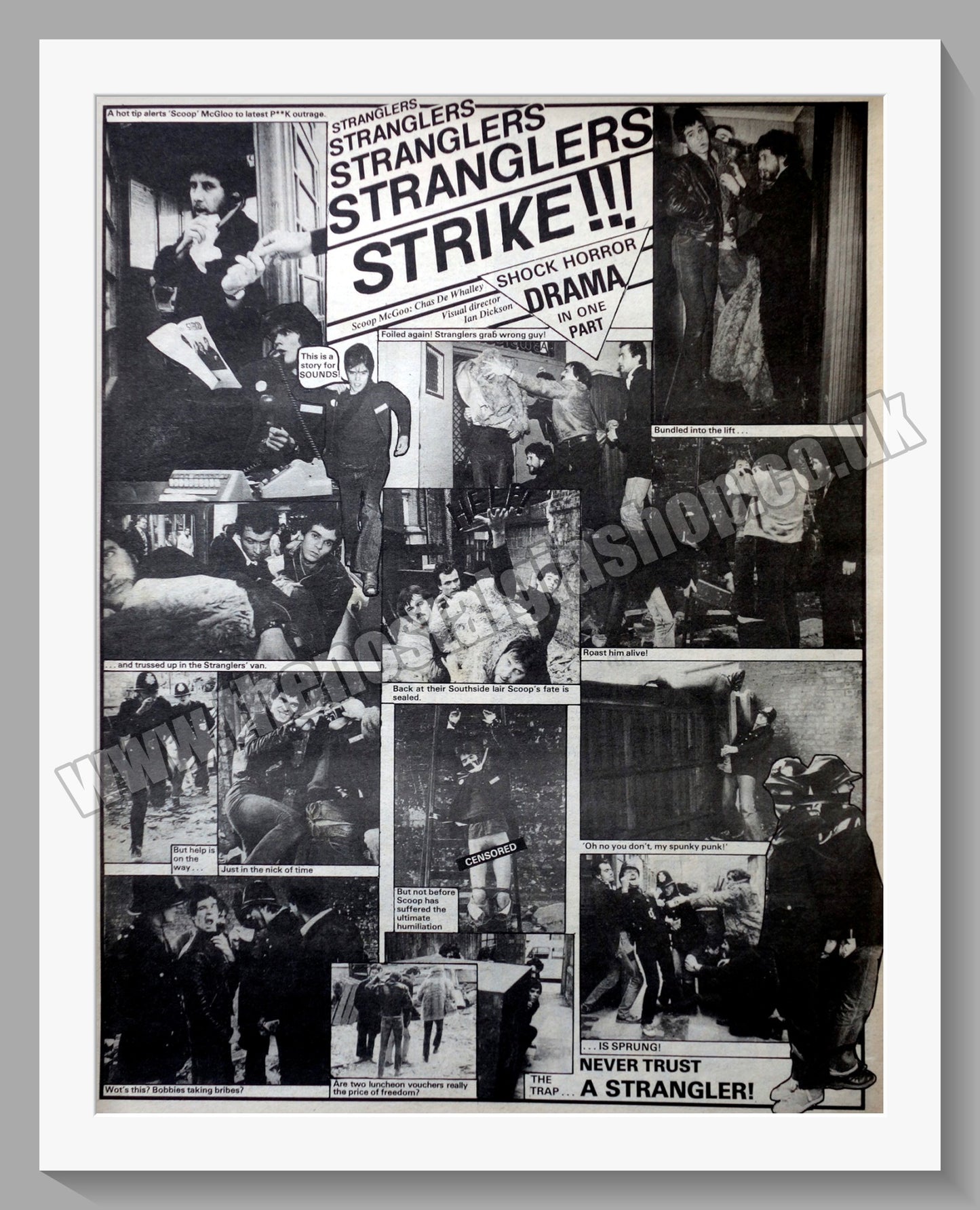 Stranglers. Strike!!! Vintage Advert 1977 (ref AD14595)