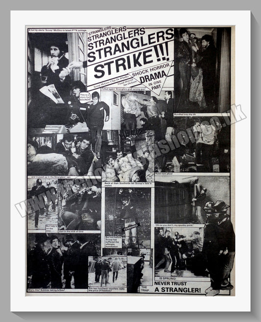 Stranglers. Strike!!! Vintage Advert 1977 (ref AD14595)