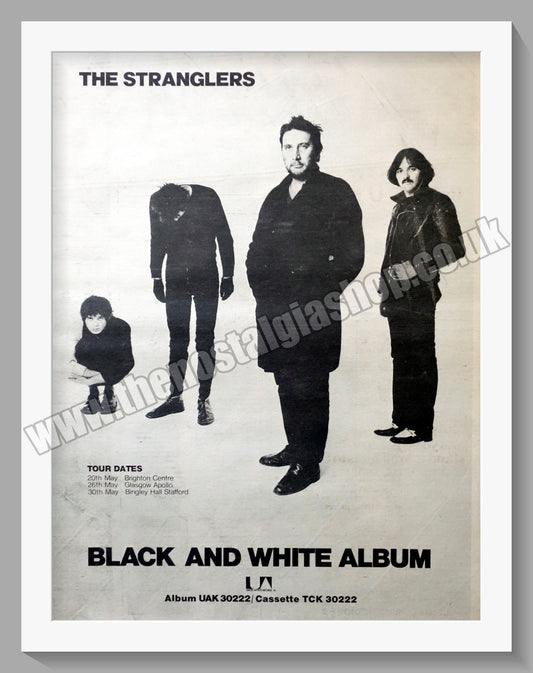 Stranglers. Black And White Album. Vintage Advert 1978 (ref AD14596)