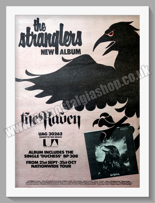 Stranglers. The Raven. Vintage Advert 1979 (ref AD14602)