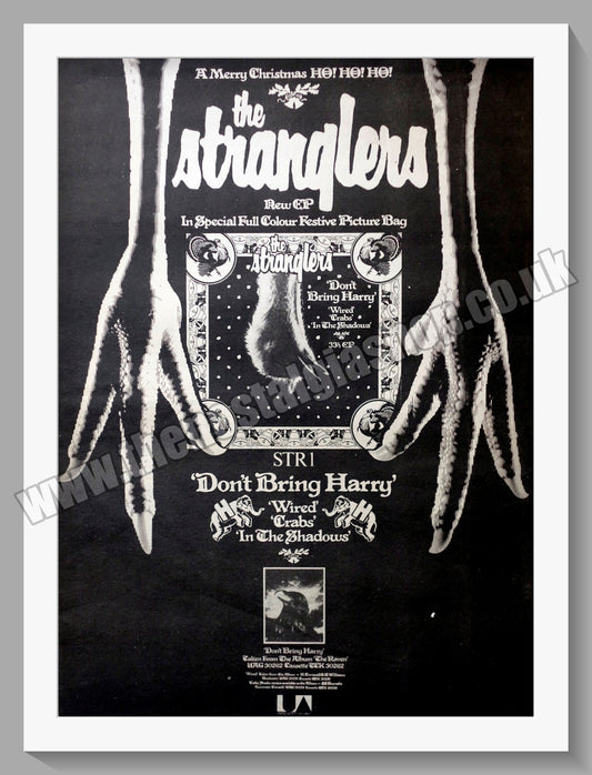 Stranglers. Don't Bring Harry. Vintage Advert 1979 (ref AD14604)