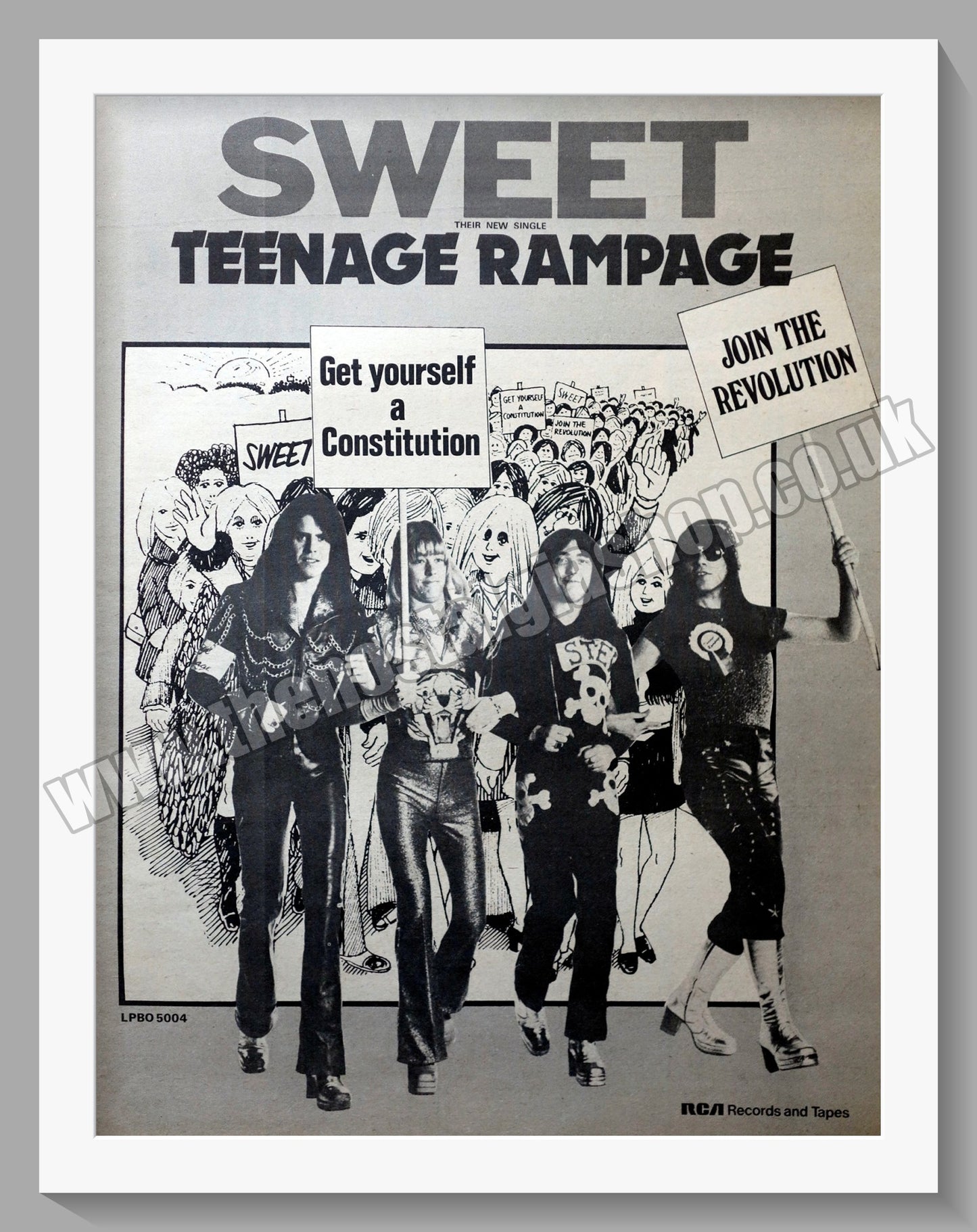 Sweet Teenage Rampage. Vintage Advert 1974 (ref AD14685)