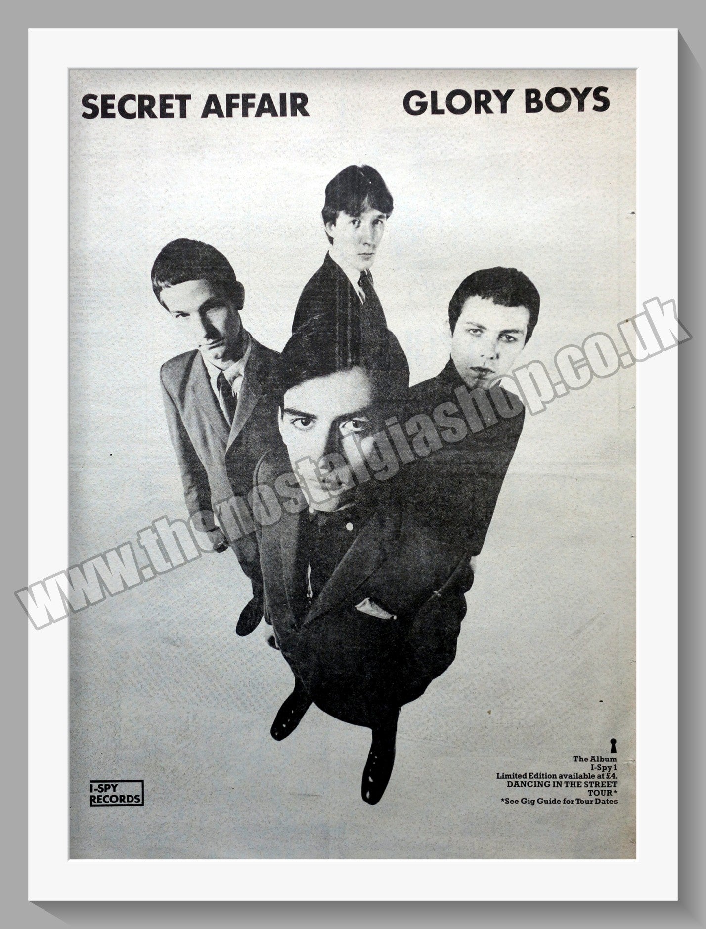 Secret Affair Glory Boys. Original Vintage Advert 1979 (ref AD14728)