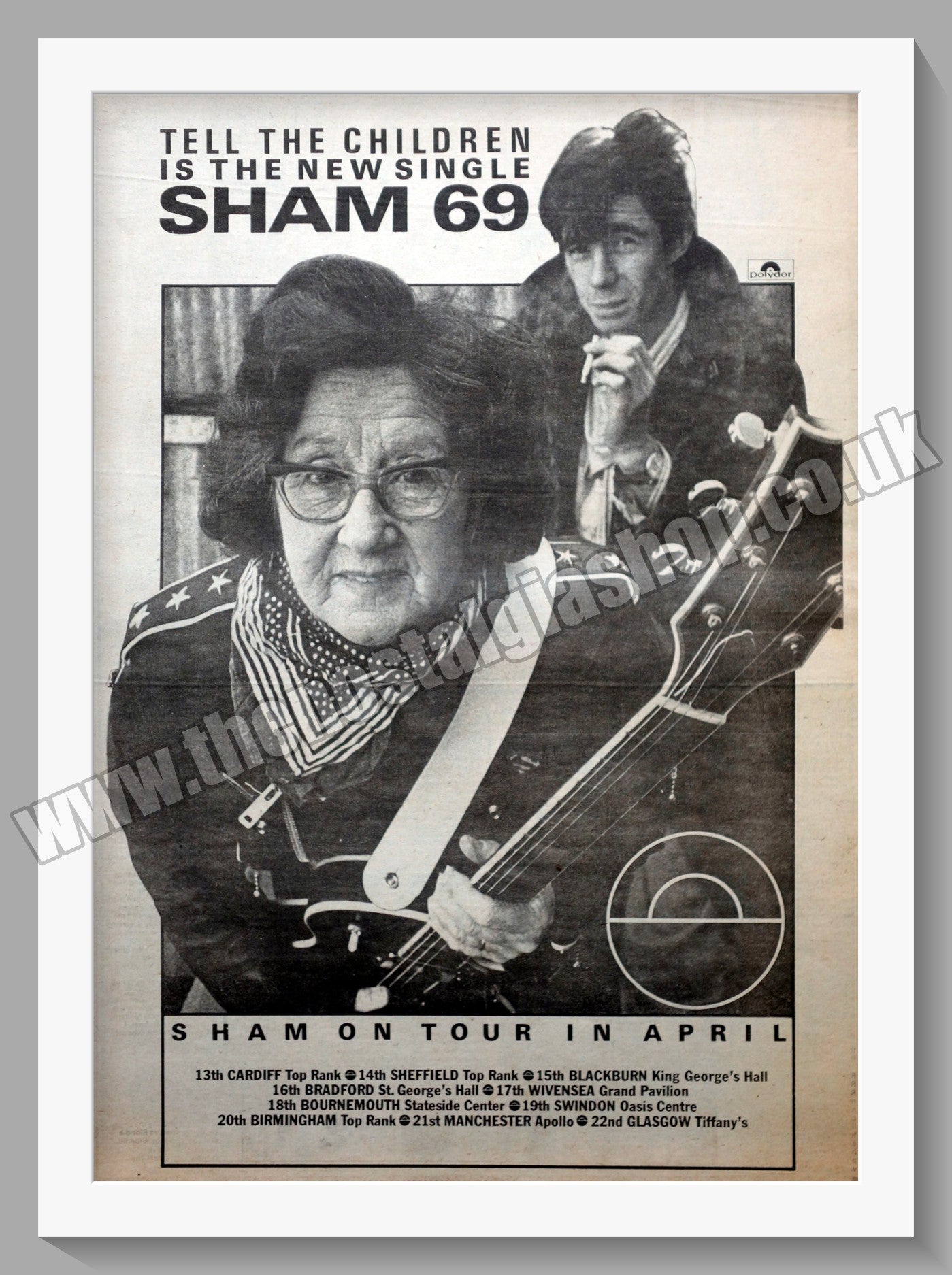 Sham 69 Tell The Children. Original Vintage Advert 1980 (ref AD14734)