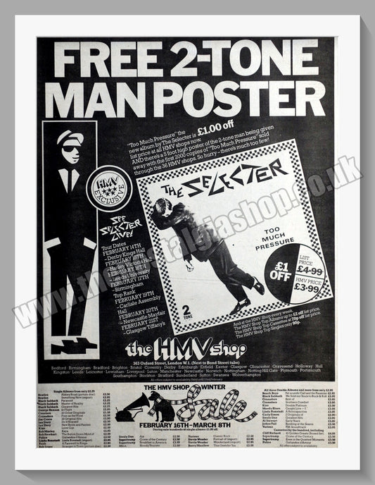 Selecter (The) Tour Dates Original Vintage Advert 1980 (ref AD14749)