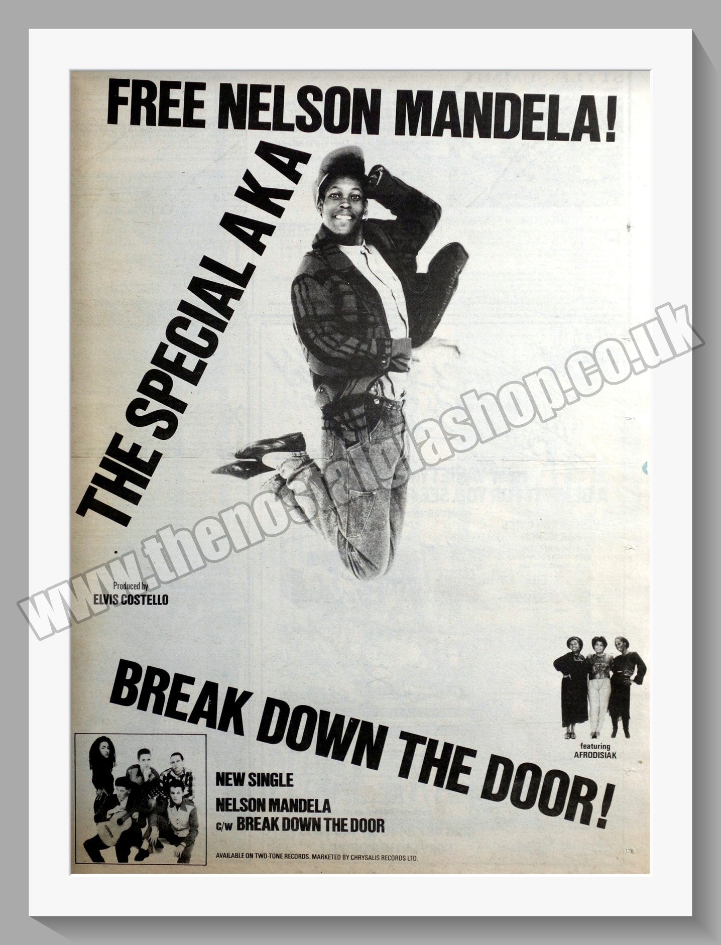 Special AKA Free Nelson Mandela. Original Vintage Advert 1984 (ref AD14756)