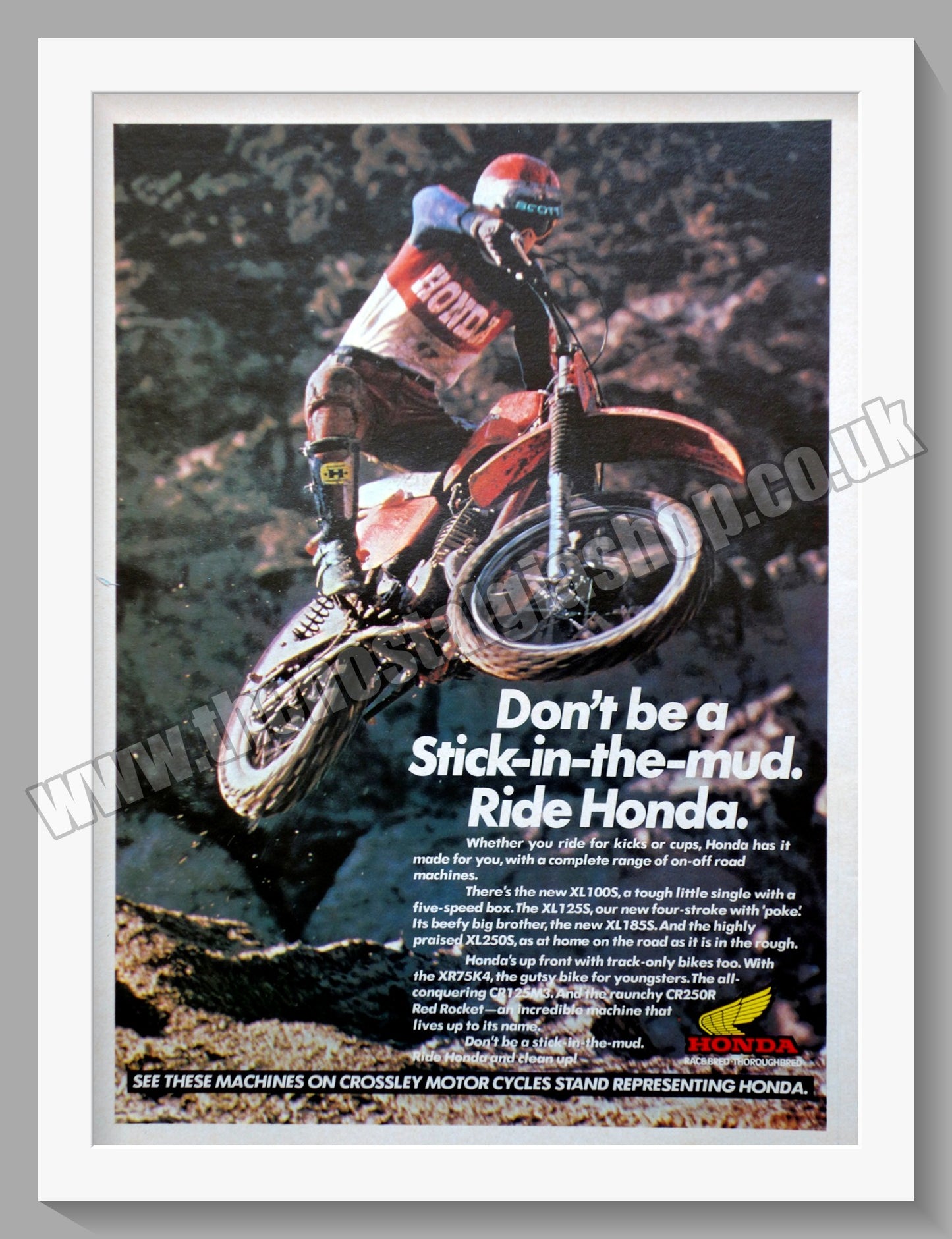 Honda Motorcycles. 1978 Original advert (ref AD58240)