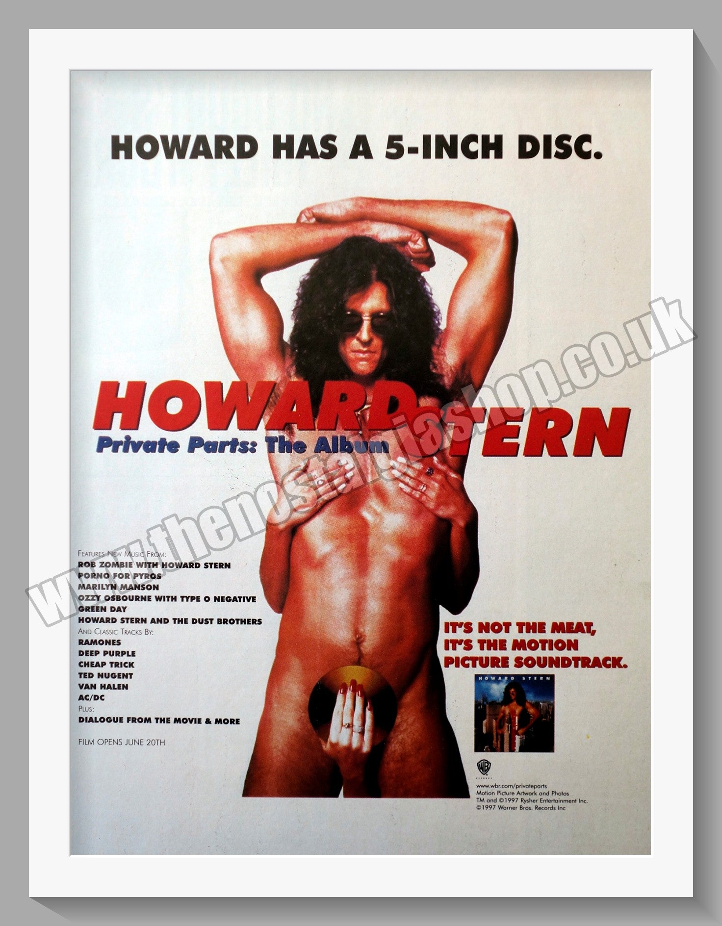 Private Parts original movie poster 1997 2024