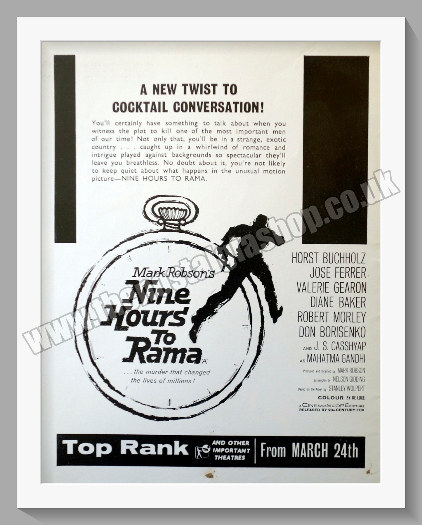 Nine Hours To Rama 1963 Original Advert Ref Ad58530 The Nostalgia Shop 7939