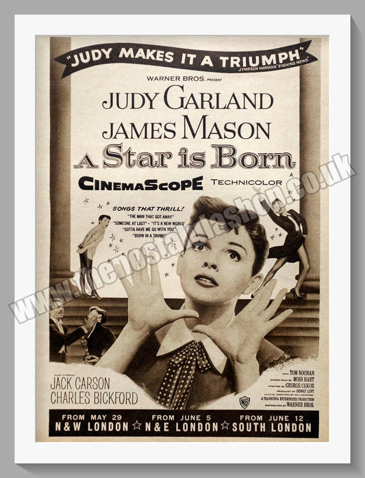 A Star Is Born Judy Garland. 1955 Original Advert (ref AD58703)