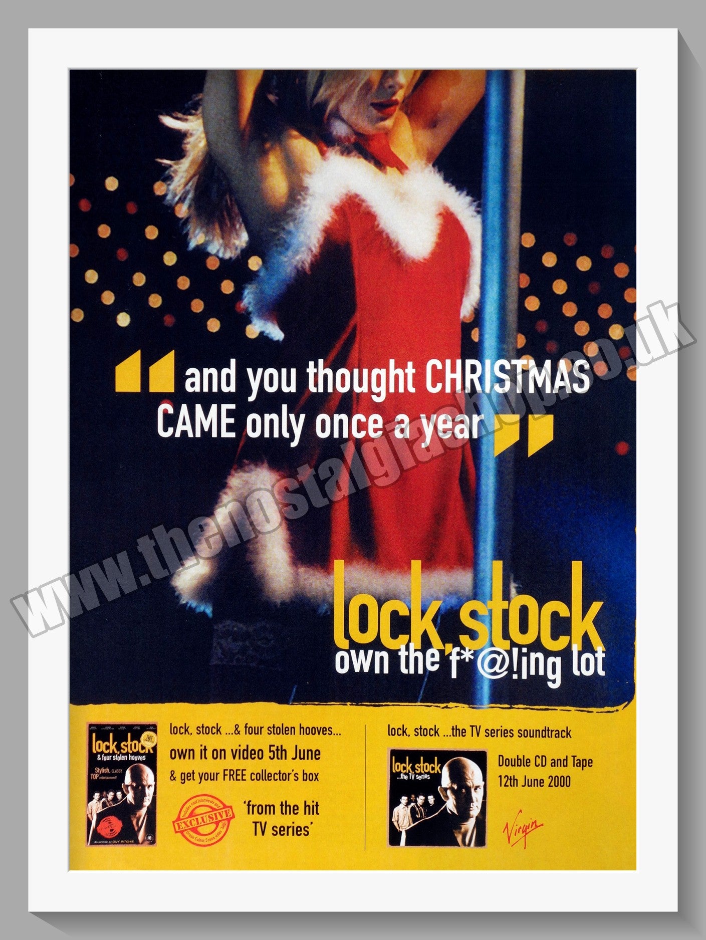 Lock Stock TV Series. 2000 Original Advert (ref AD58730)