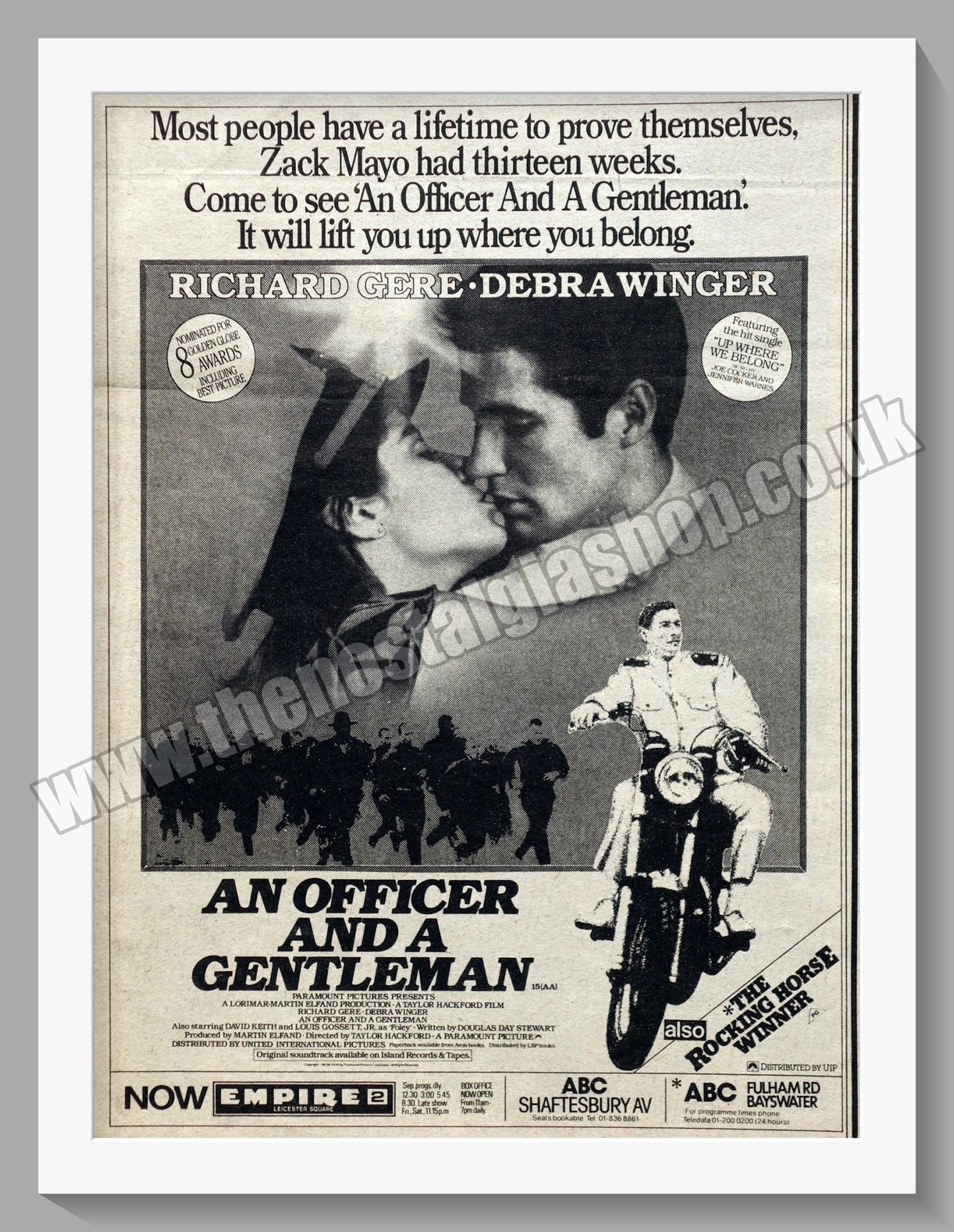 An Officer And A Gentleman. 1983 Original Advert (ref AD58897)