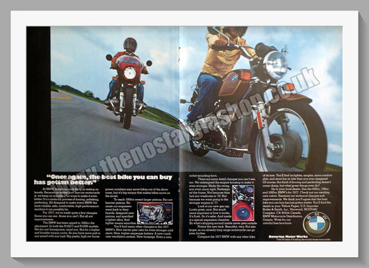 BMW Motorcycles. 1977 Original Advert (ref AD58399)
