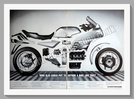 BMW Motorcycles. 1988 Original Double Advert (ref AD58395)