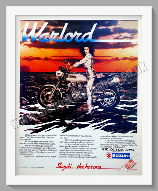 Suzuki GSX 1100 Motorcycle. Original advert 1980 (ref AD58768)