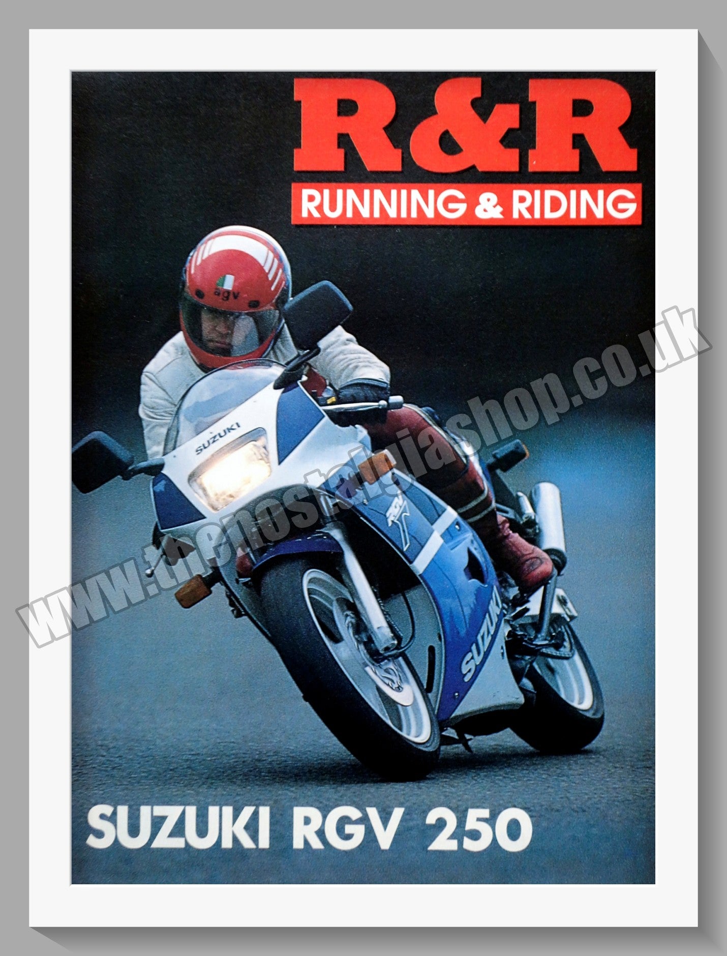 Suzuki RGV 250. Original advert 1992 (ref AD58785)