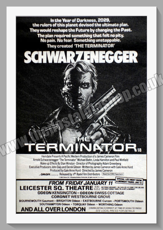 Terminator (The). 1985 Original Advert (ref AD60128)