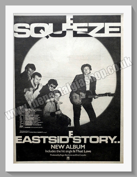 Squeeze East Side Story.  Original Advert 1981 (ref AD14765)