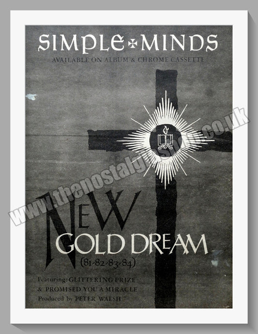 Simple Minds  Gold Dream.  Original Advert 1982 (ref AD14773)