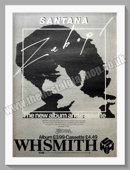 Santana Zebop.  Original Advert 1981 (ref AD14782)