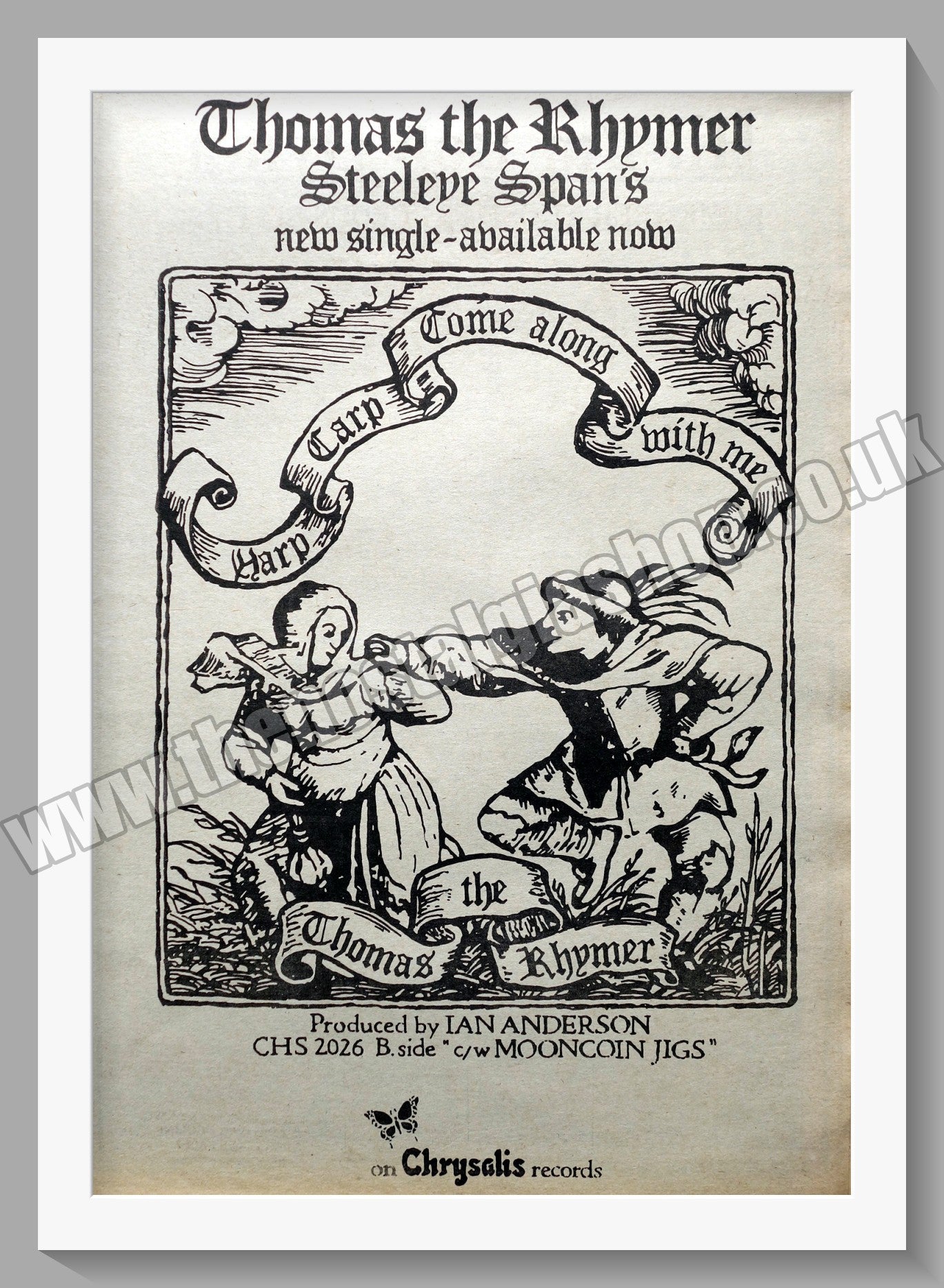 Steeleye Span Thomas The Rhymer.  Original Advert 1974 (ref AD14787)