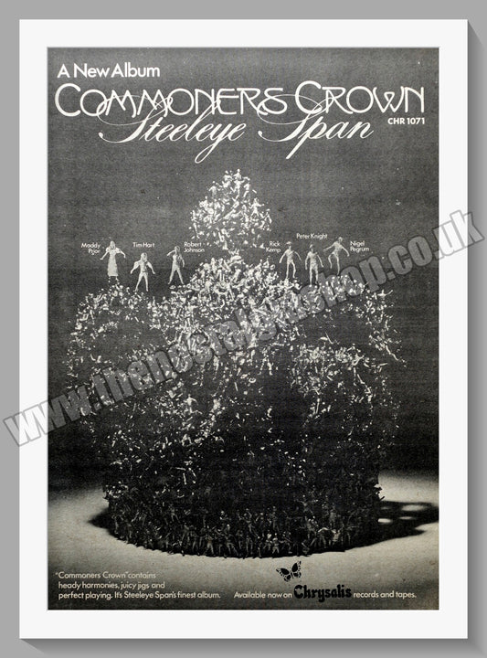 Steeleye Span Commoners Crown.  Original Advert 1975 (ref AD14788)