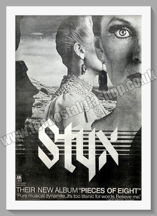 Styx Pieces Of Eight.  Original Advert 1978 (ref AD14818)