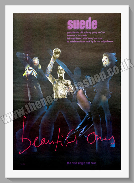 Suede Beautiful Ones.  Original Advert 1996 (ref AD14831)