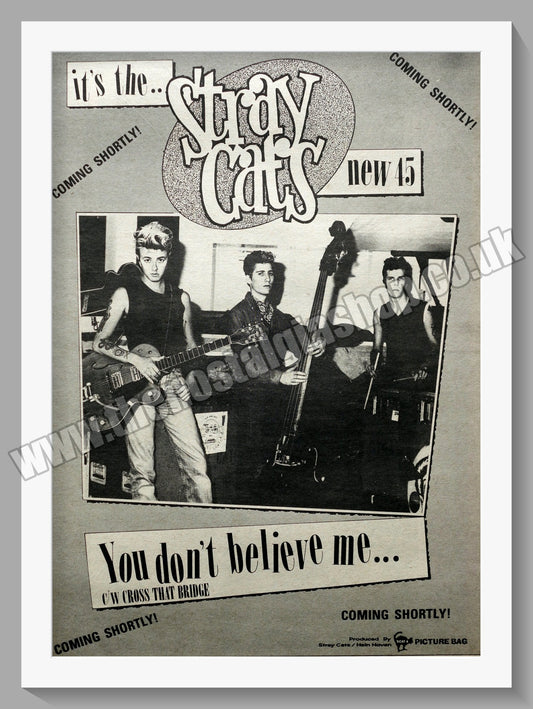 Stray Cats You Don't Believe Me.  Original Advert 1981 (ref AD14846)