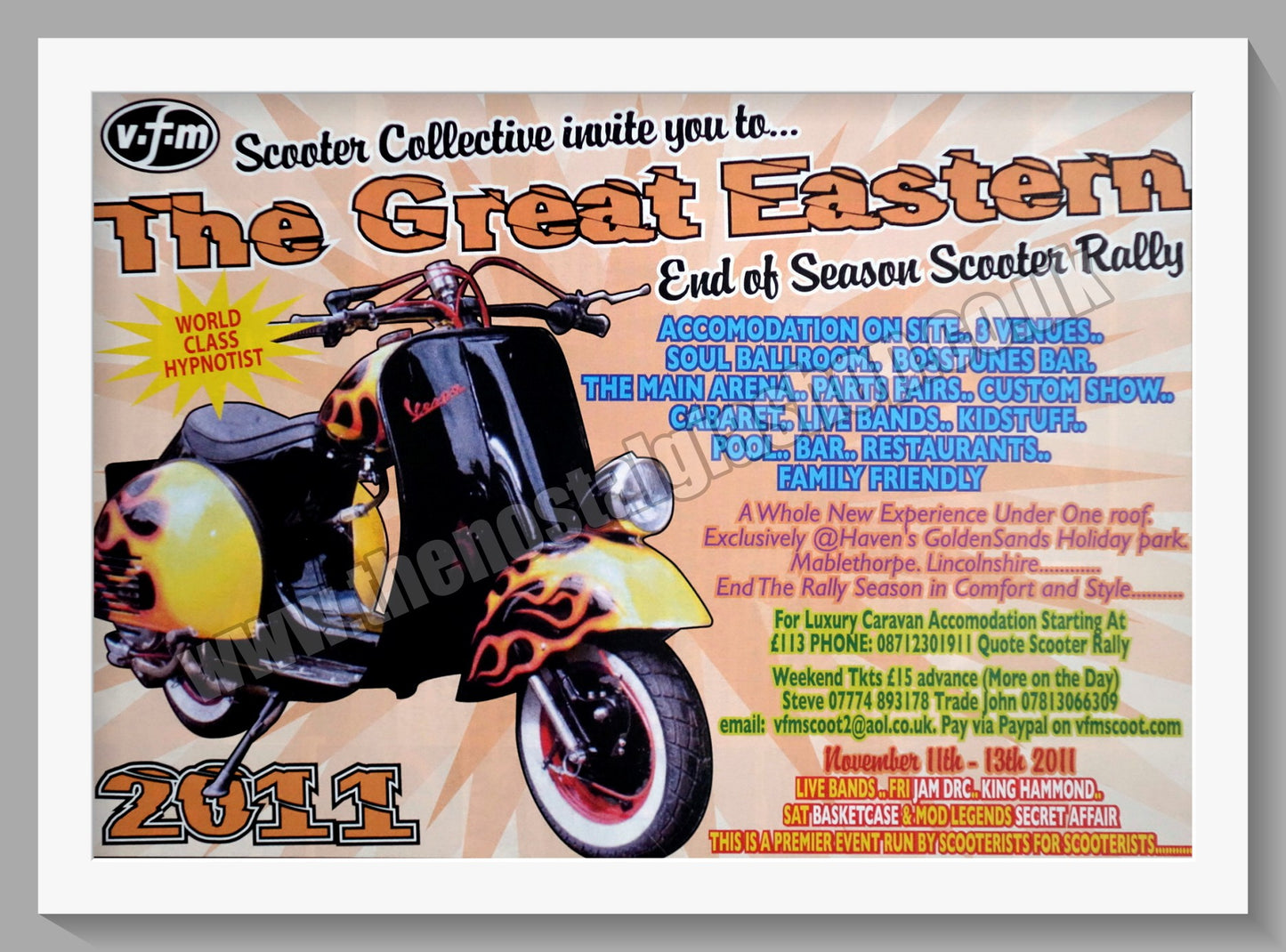 The Great Eastern Scooter Rally 2011. Original Advert (ref AD60033)