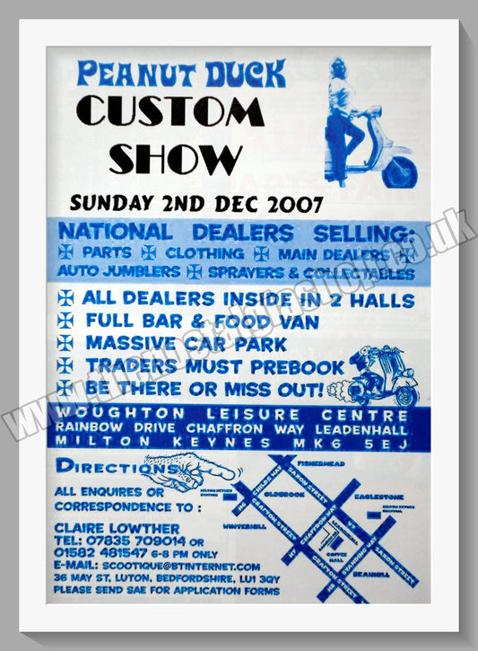 Peanut Duck Custom Show. Milton Keynes 2007. Original Advert (ref AD60040)