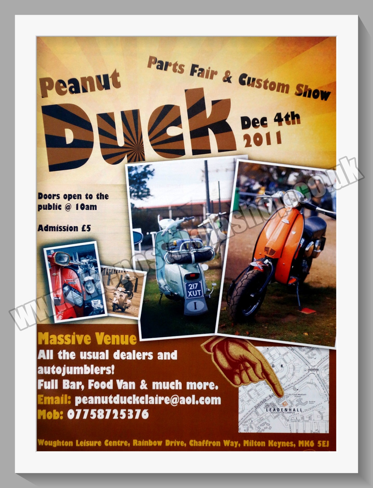 Peanut Duck Custom Show. Milton Keynes 2011. Original Advert (ref AD60042)