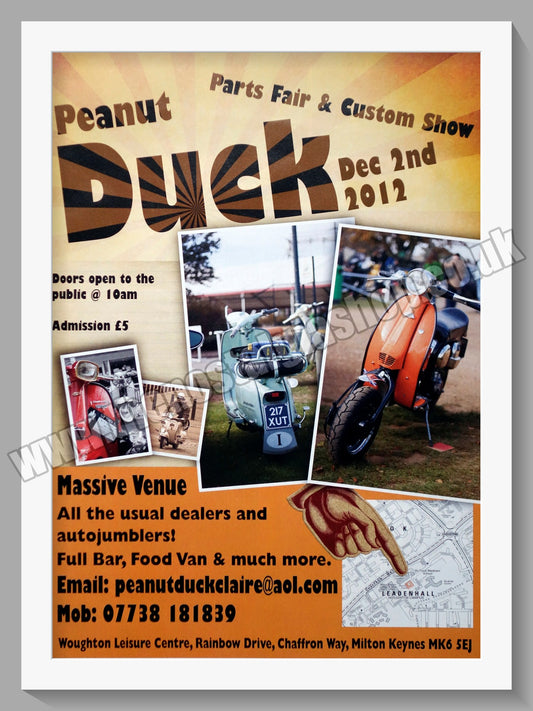 Peanut Duck Custom Show. Milton Keynes 2012. Original Advert (ref AD60043)