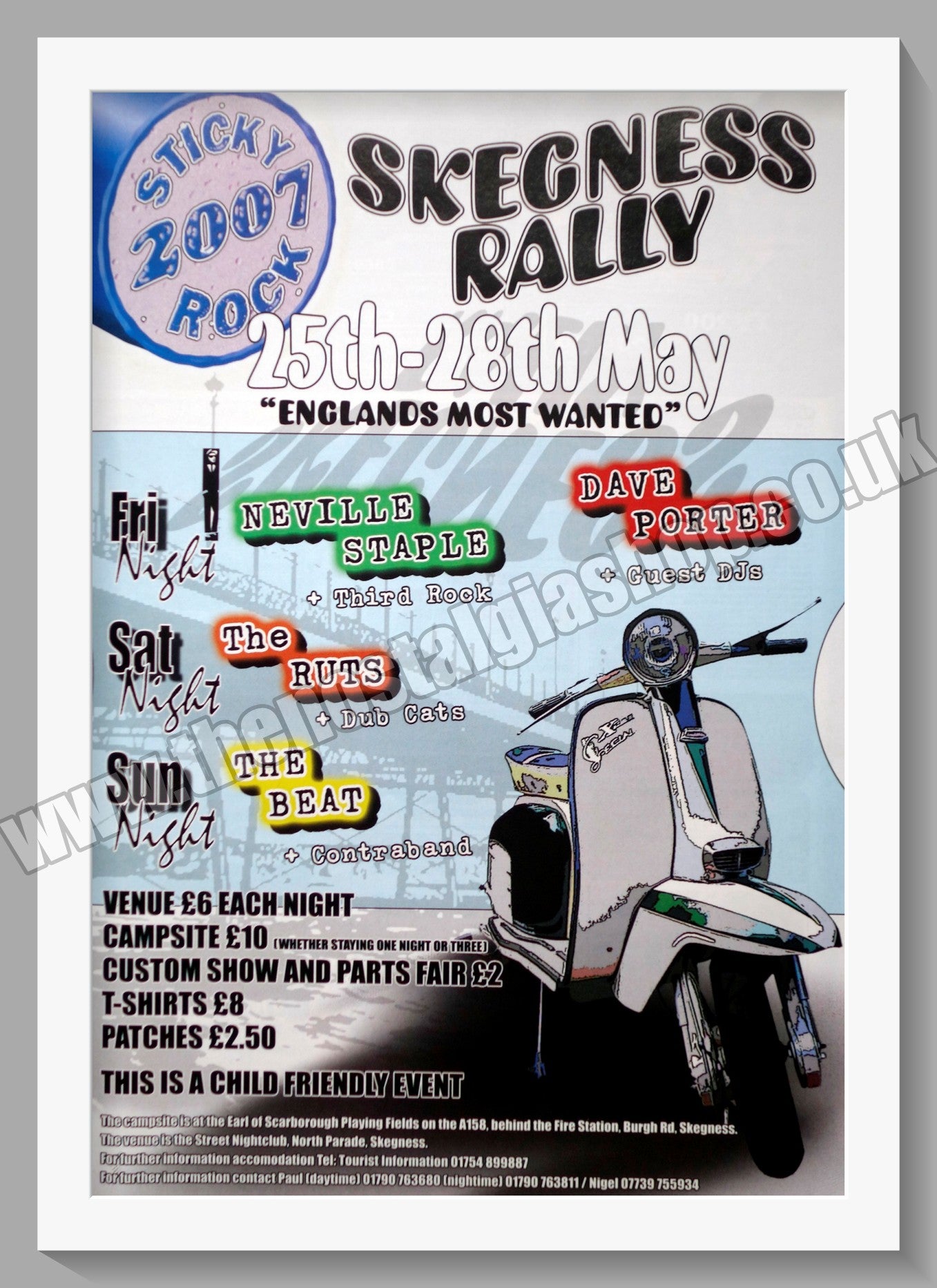 Skegness Scooter Rally 2007. Original Advert (ref AD60044)