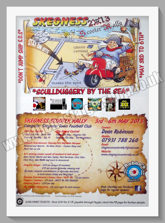 Skegness Scooter Rally 2013. Original Advert (ref AD60045)