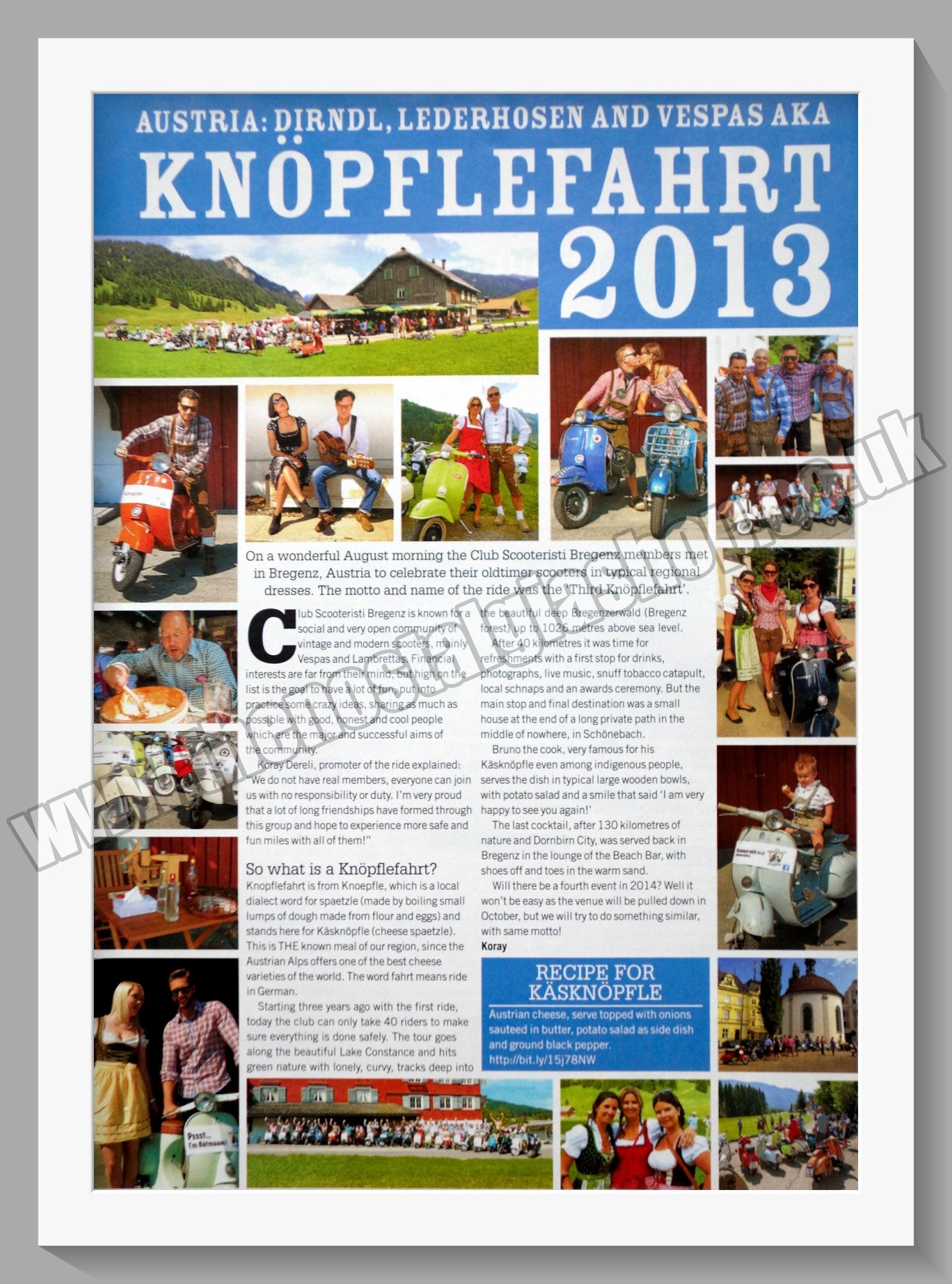 Knopflefahrt Scooter Rally 2013. Original Advert (ref AD60063)