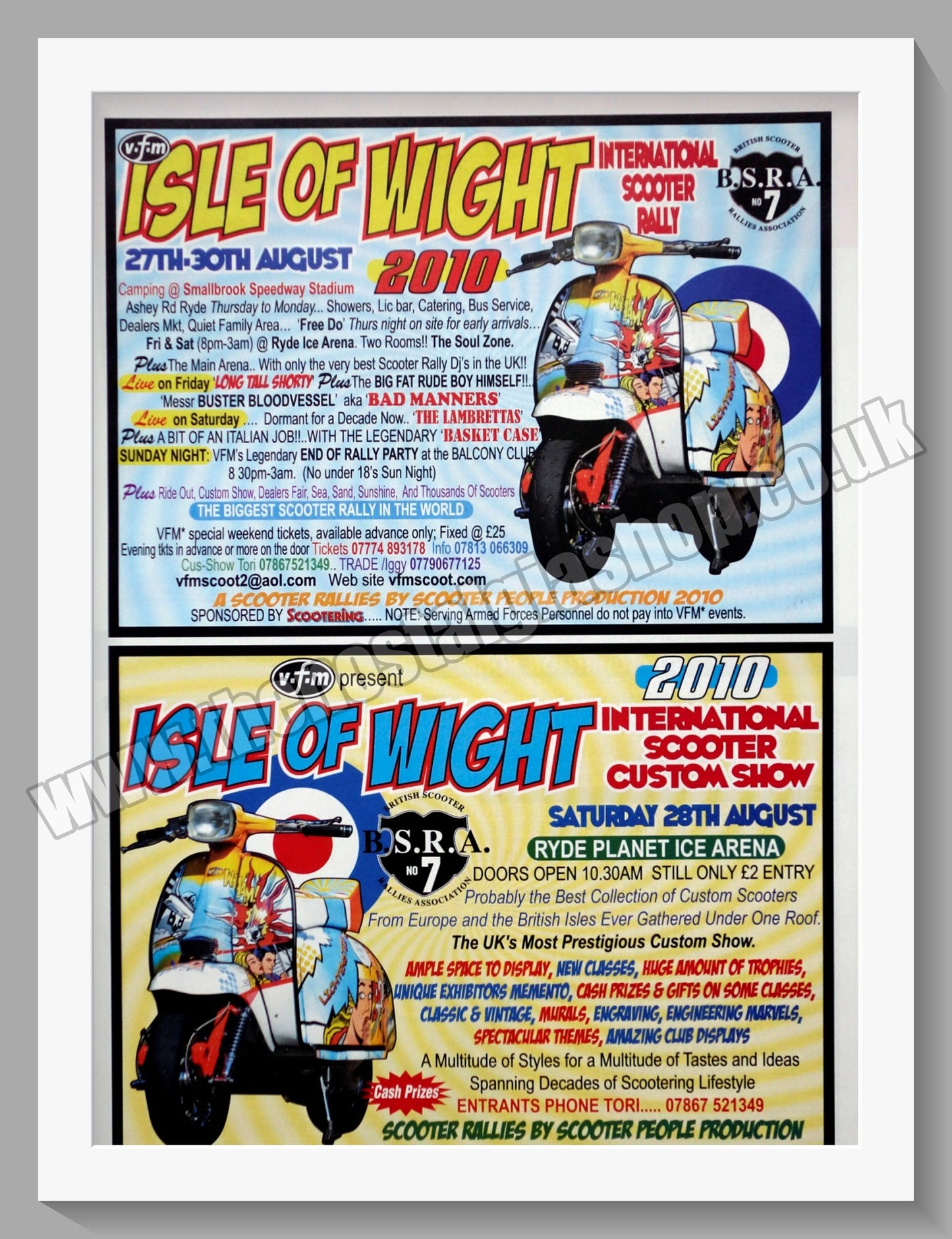 Isle Of Wight International Scooter Rally. 2010. Original Advert (ref AD60159)