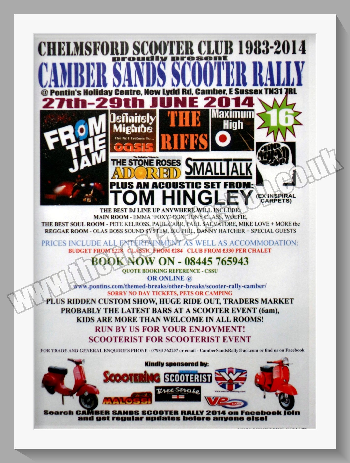 Camber Sands Scooter Rally 2014. Original Advert (ref AD60177)