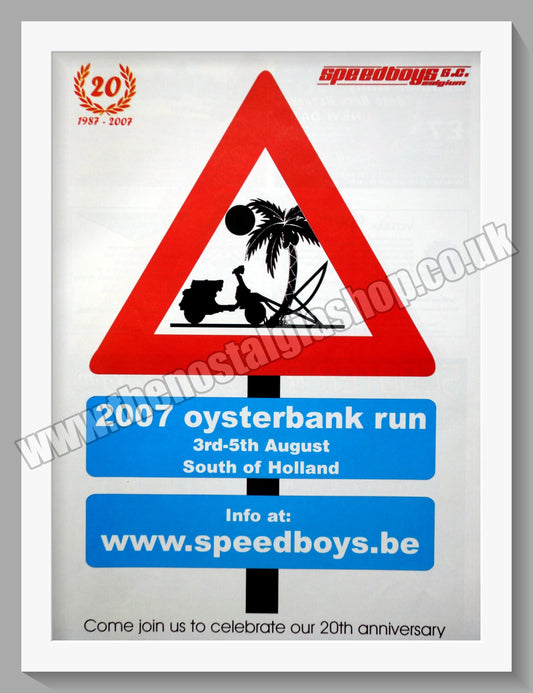 Oysterbank Scooter Run 2007. 20th Anniversary. Original Advert (ref AD60194)